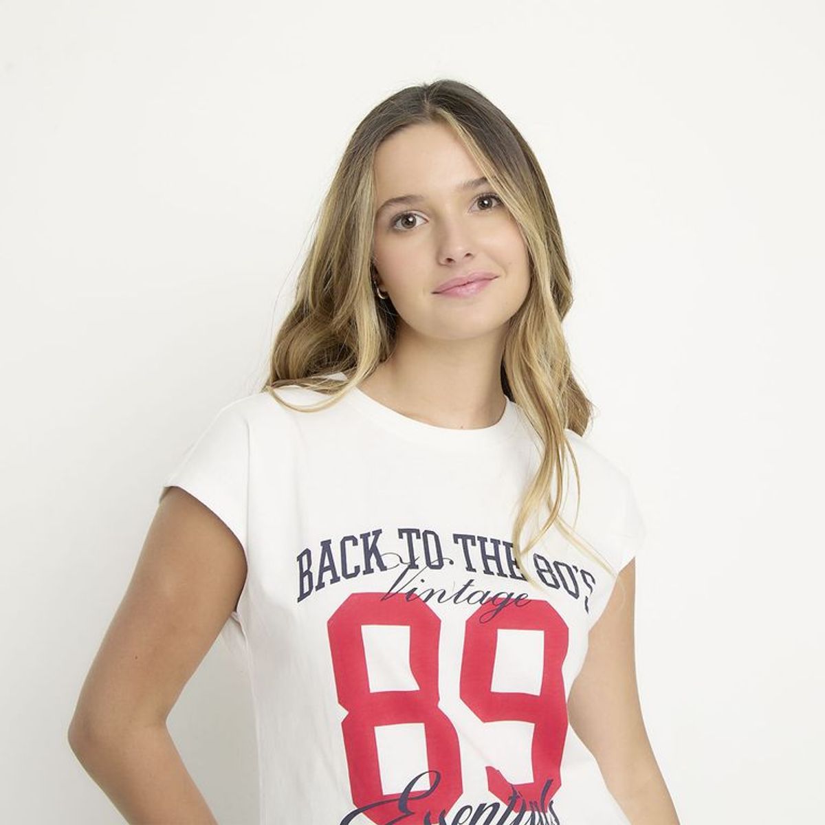 SYBILLA - Camiseta Mujer con Estampado Manga corta de Algodón Sybilla