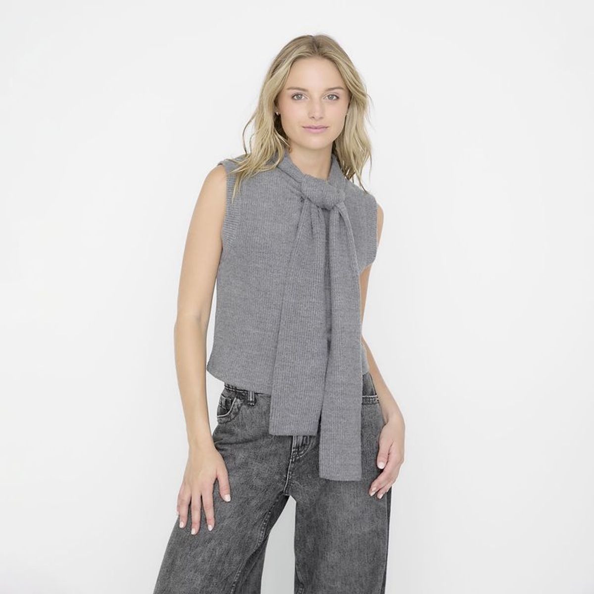 SYBILLA - Cardigan Mujer Anudada de Algodón Sybilla