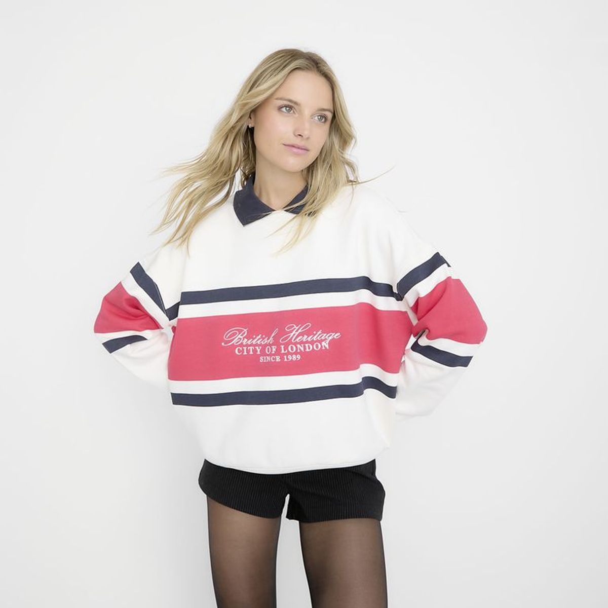 SYBILLA - Hoodie Mujer con Estampado de Algodón Oversized Sybilla
