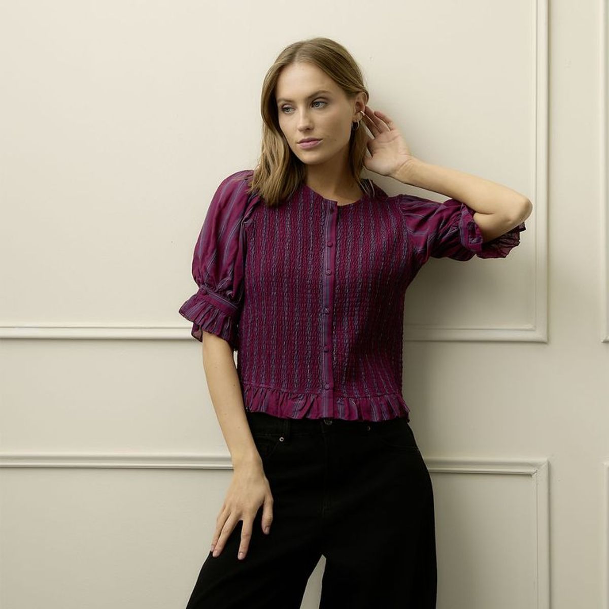 BASEMENT - Blusa Mujer Manga 3/4 Basement