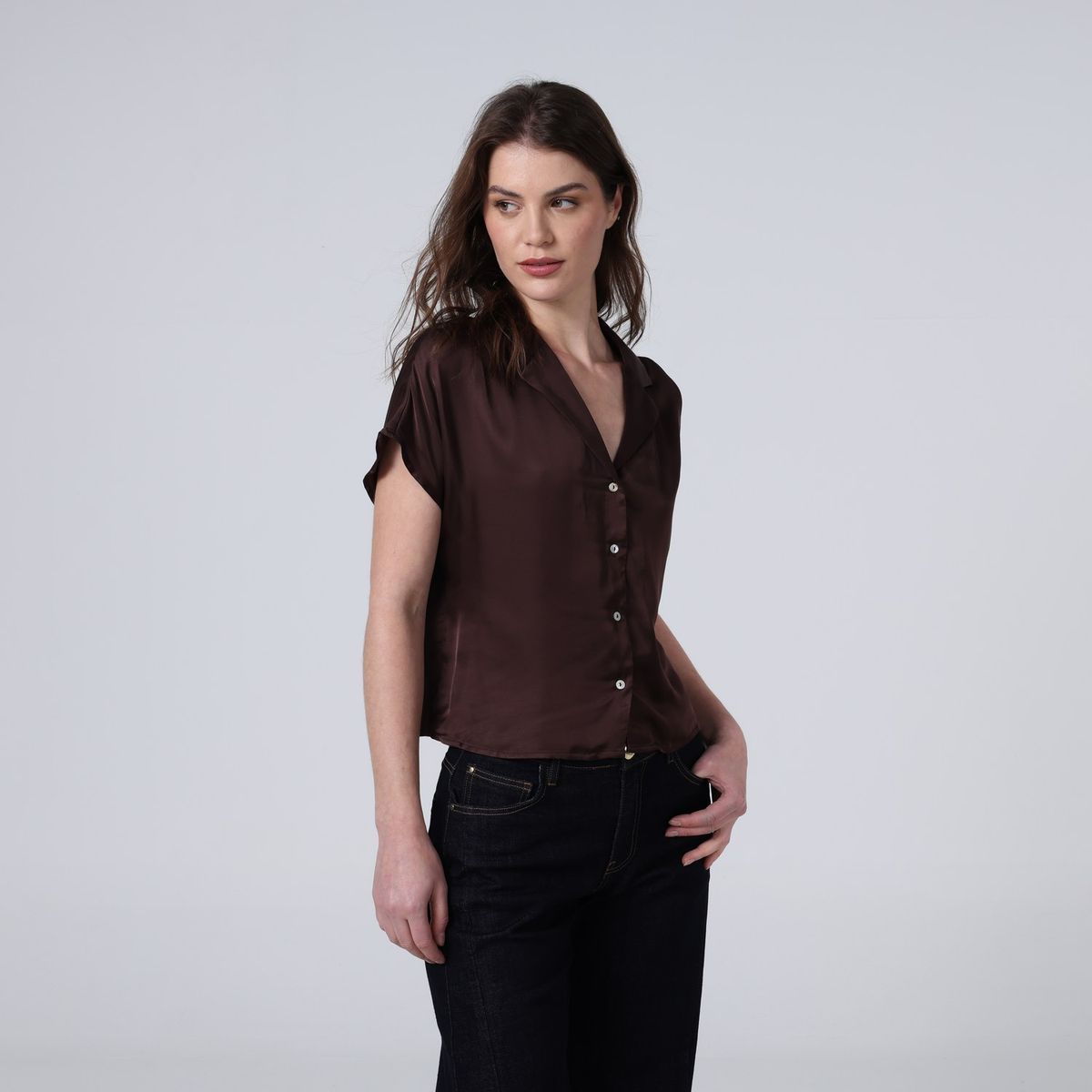 BASEMENT - Blusa Mujer Manga corta Basement