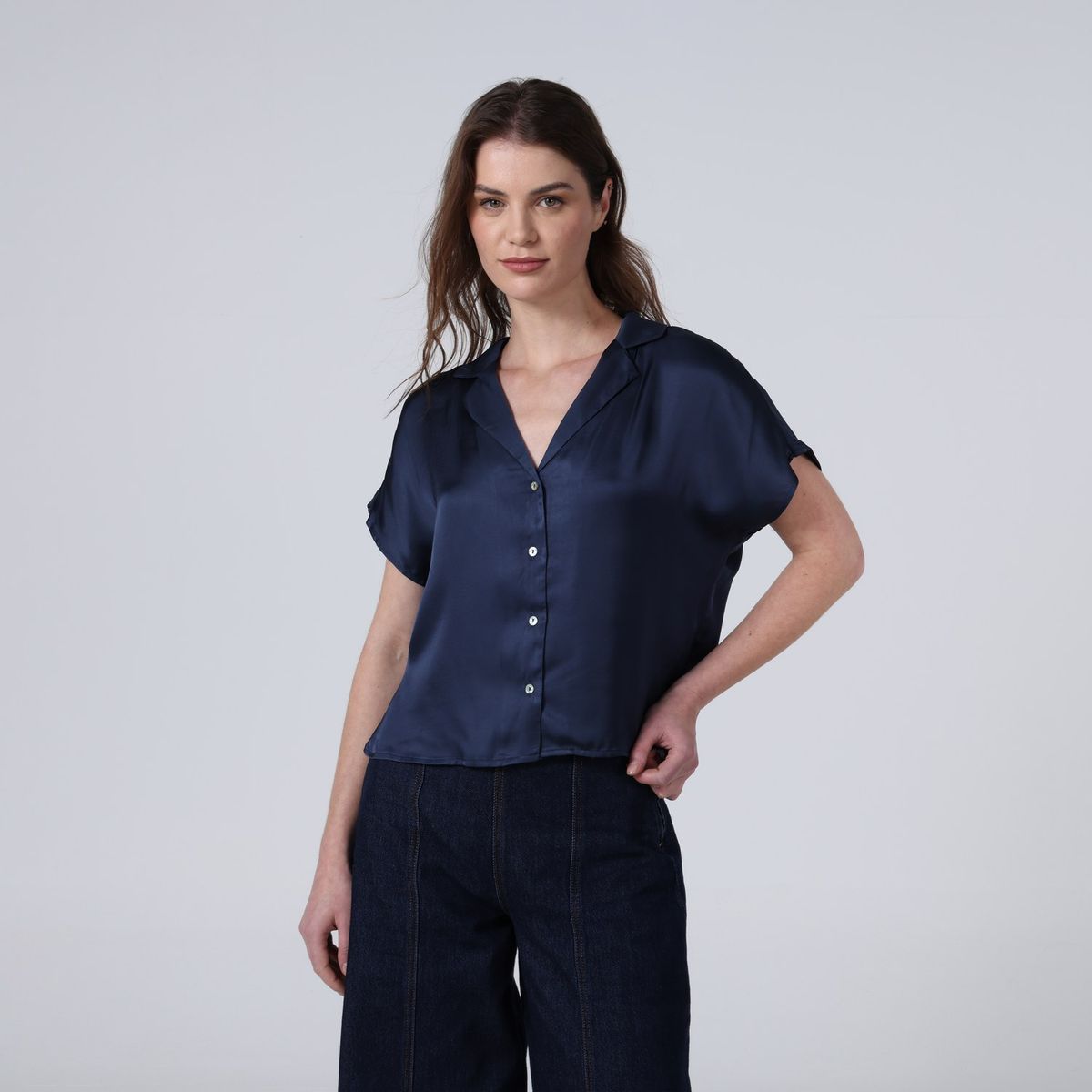 BASEMENT - Blusa Mujer Manga corta Basement
