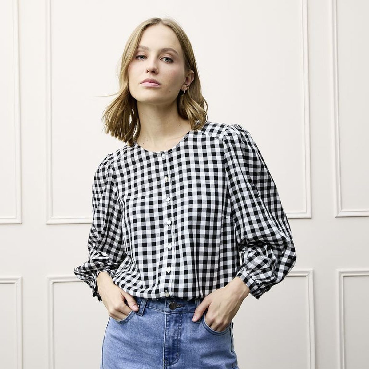 BASEMENT - Blusa Mujer Manga larga Basement