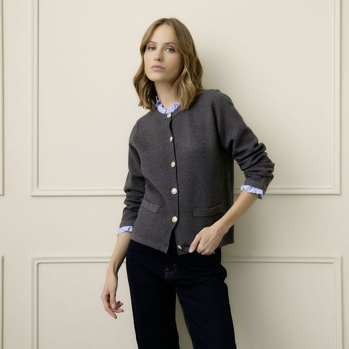 BASEMENT - Cardigan Mujer Tejido Basement