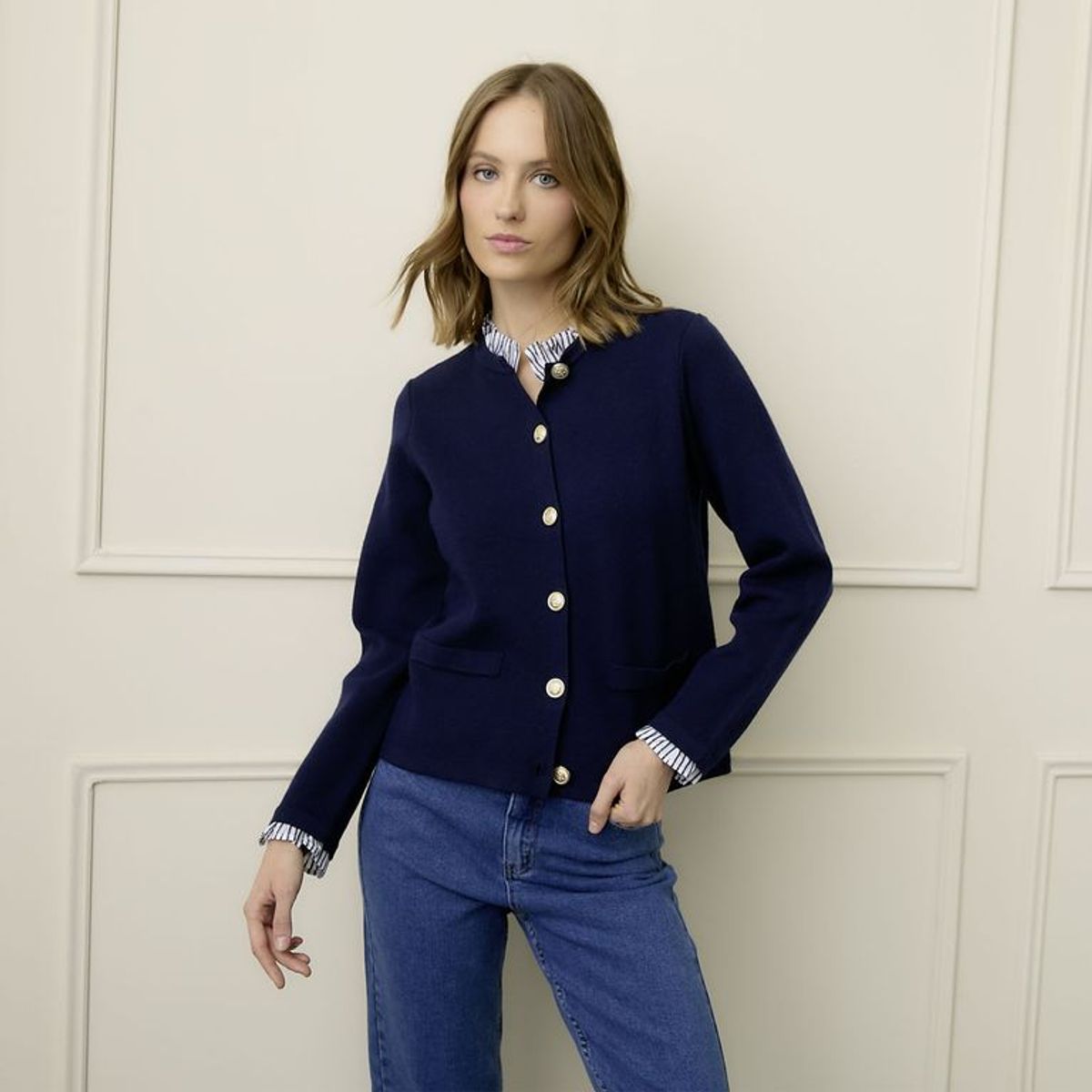 BASEMENT - Cardigan Mujer Tejido Basement
