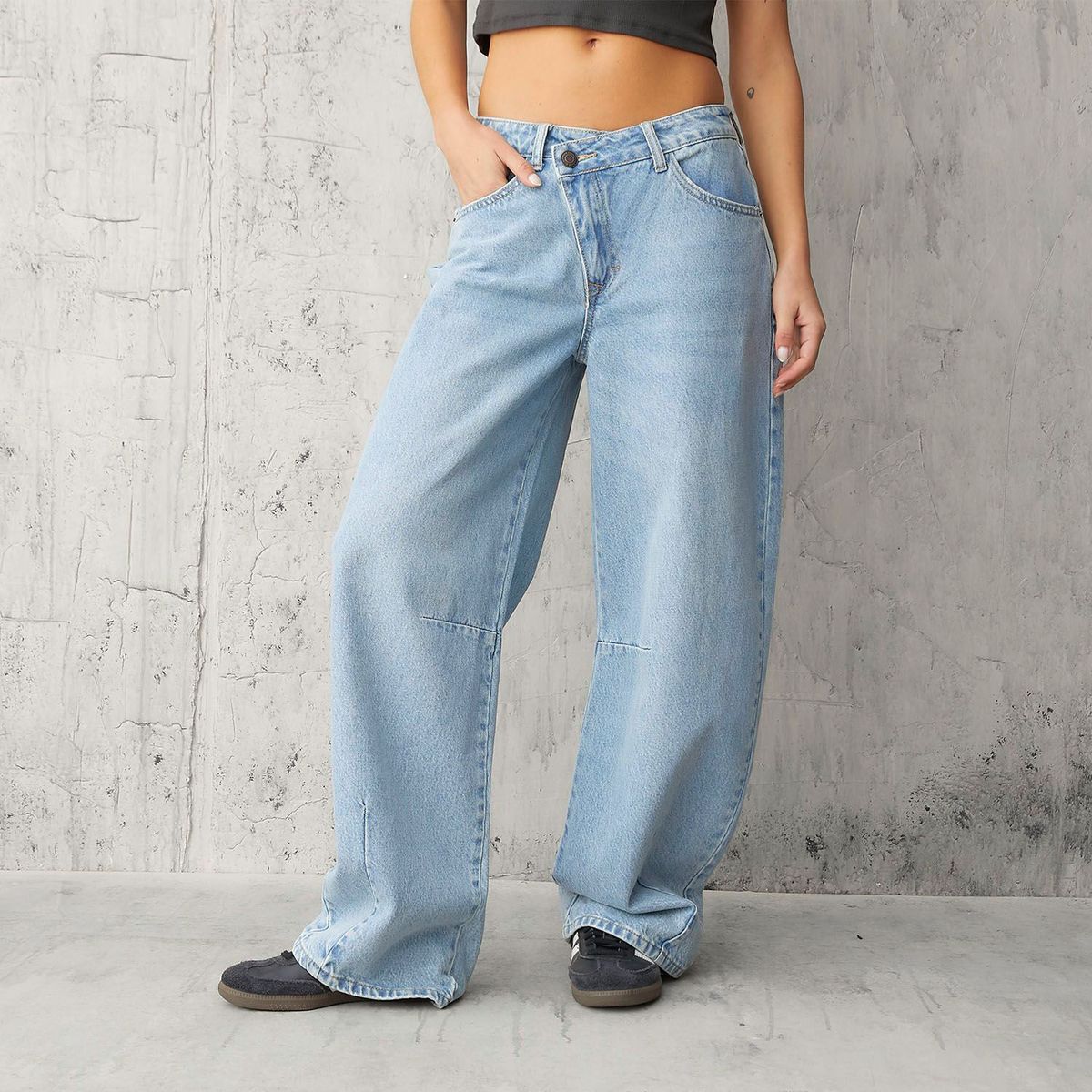 DENIMLAB - Jean Balloon Mujer Tiro medio Denimlab