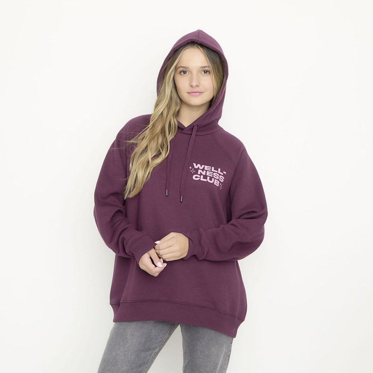 SYBILLA - Hoodie Mujer con Estampado de Algodón Sybilla