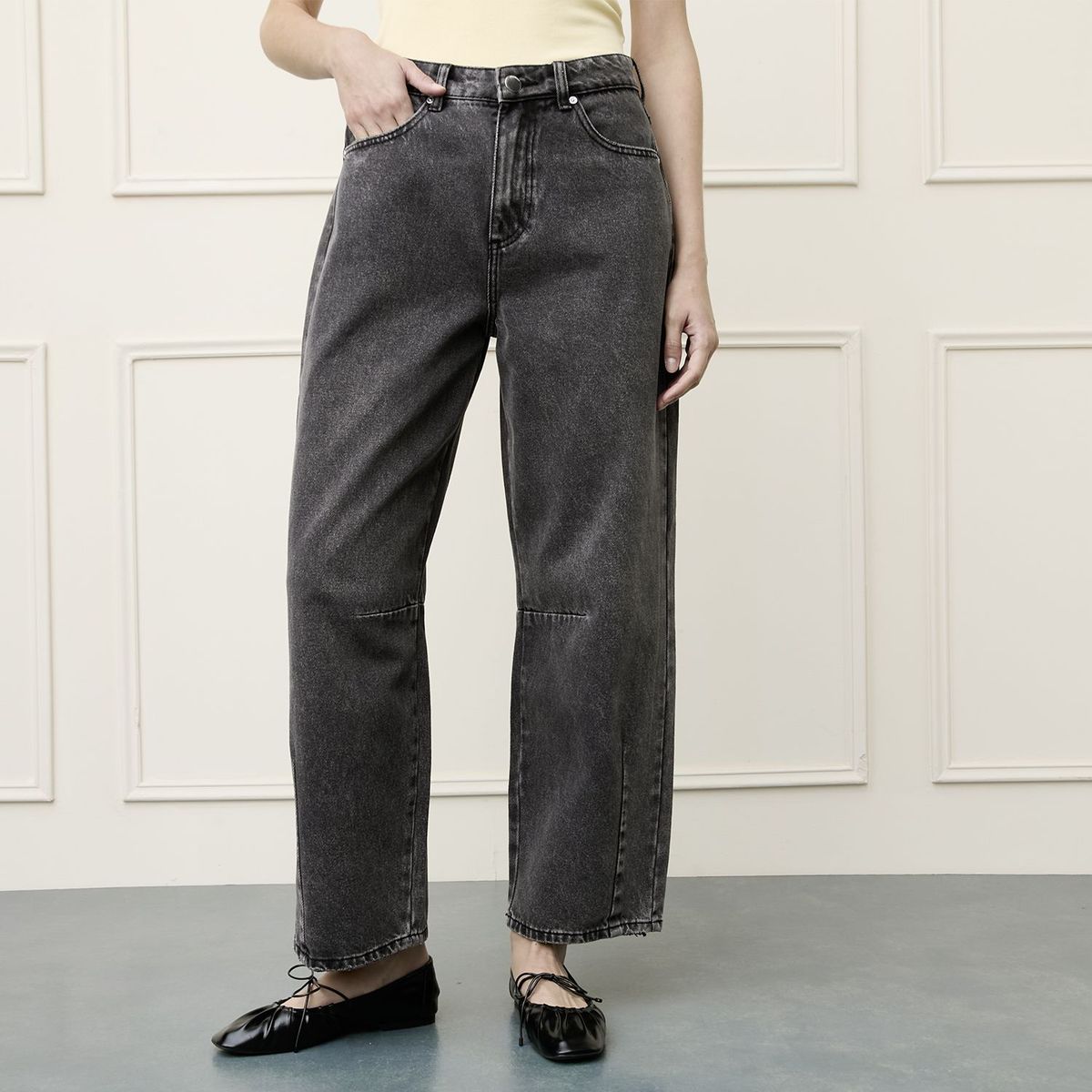 BASEMENT - Jean Balloon Mujer Tiro medio Basement