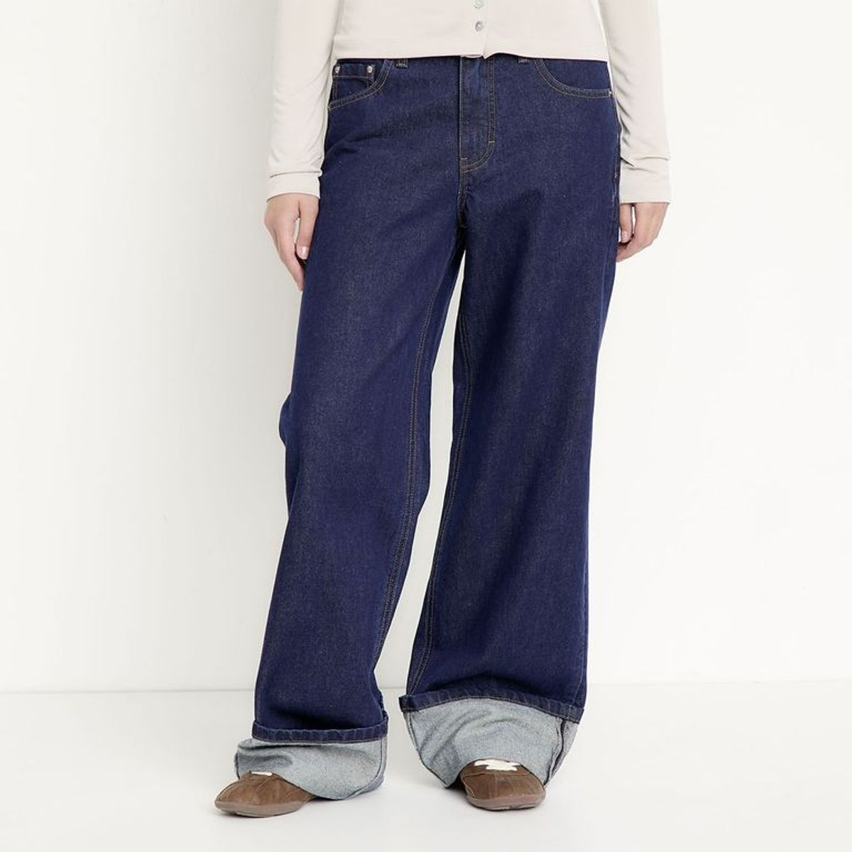 SYBILLA - Jeans Wide Leg Para Mujer De Algodón Sybilla
