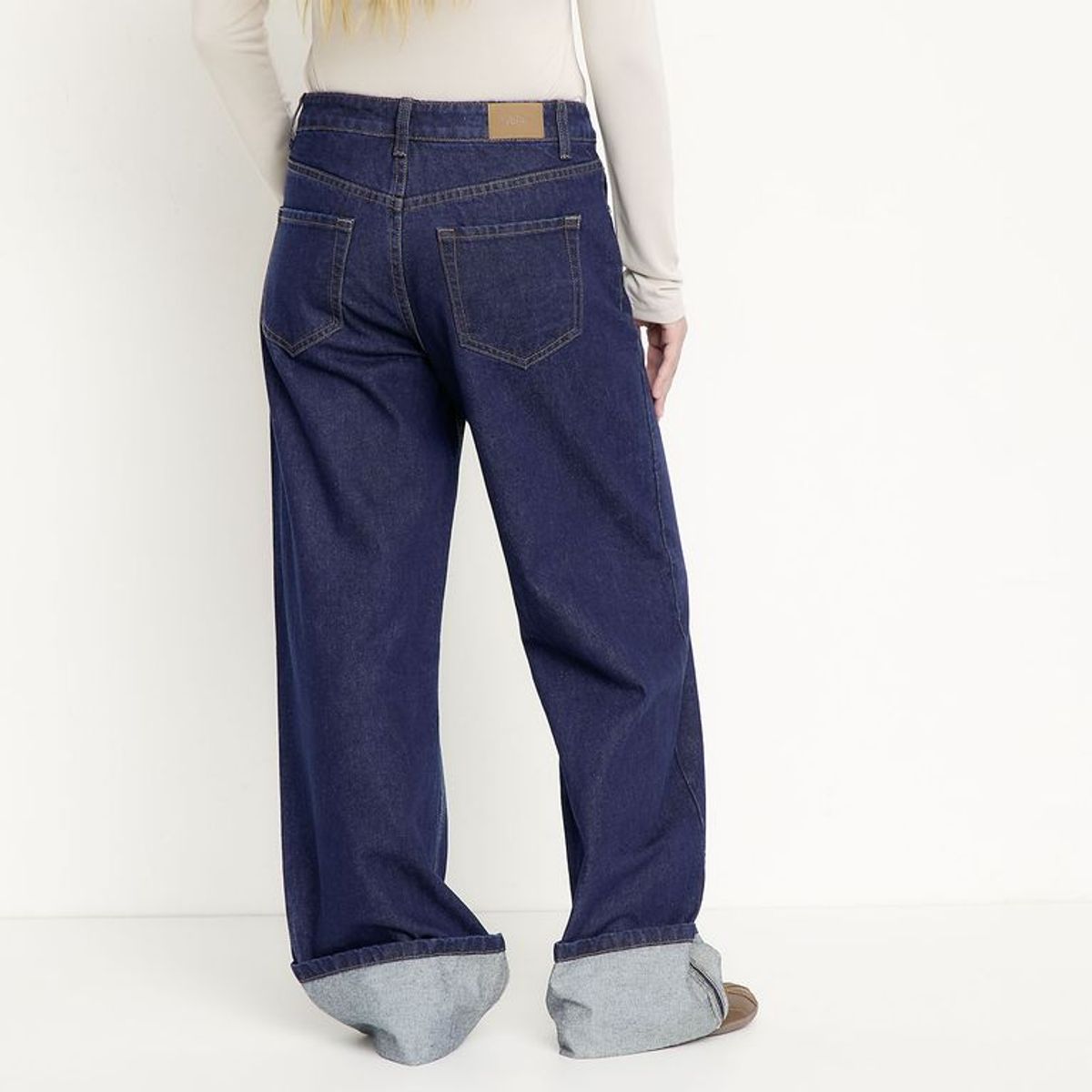 SYBILLA - Jeans Wide Leg Para Mujer De Algodón Sybilla