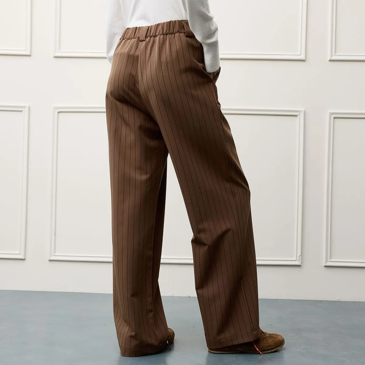 BASEMENT - Pantalón Wide leg Mujer Tiro medio Basement