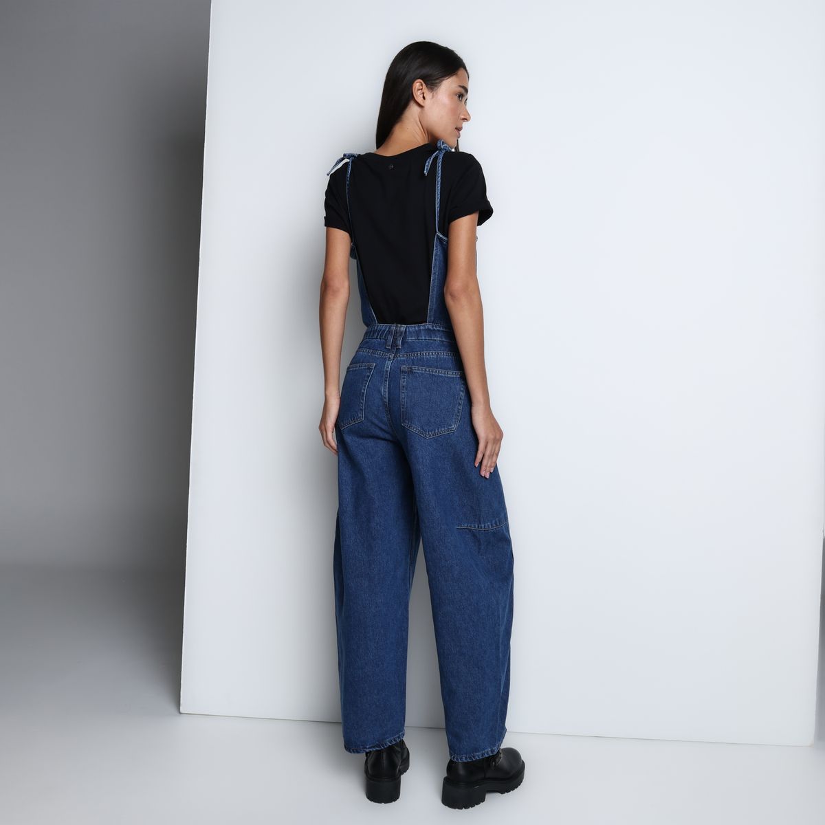  - Enterizo Recto Mujer de Algodón Denimlab