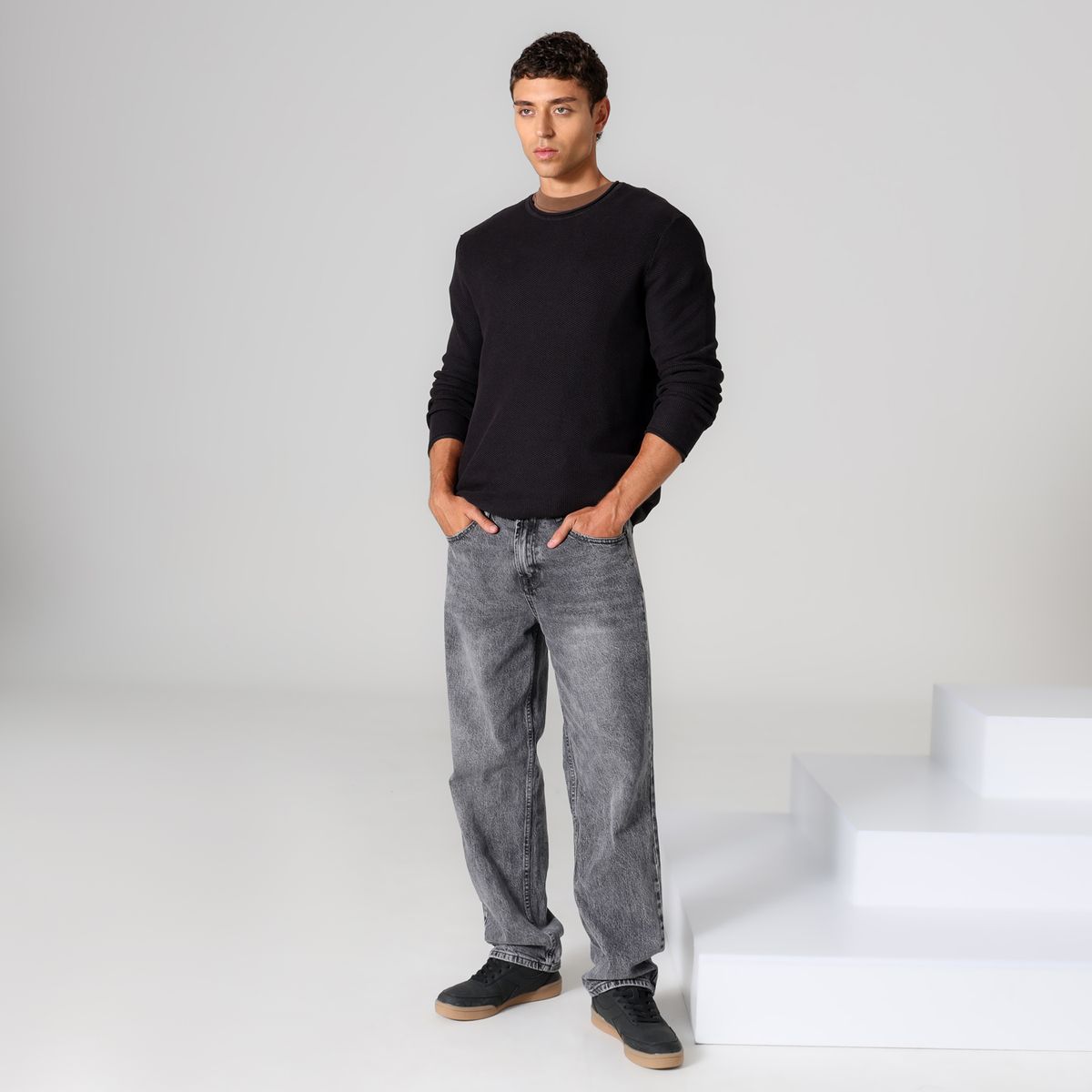 DENIMLAB - Jeans Hombre Baggy Algodón Denimlab Largo 32