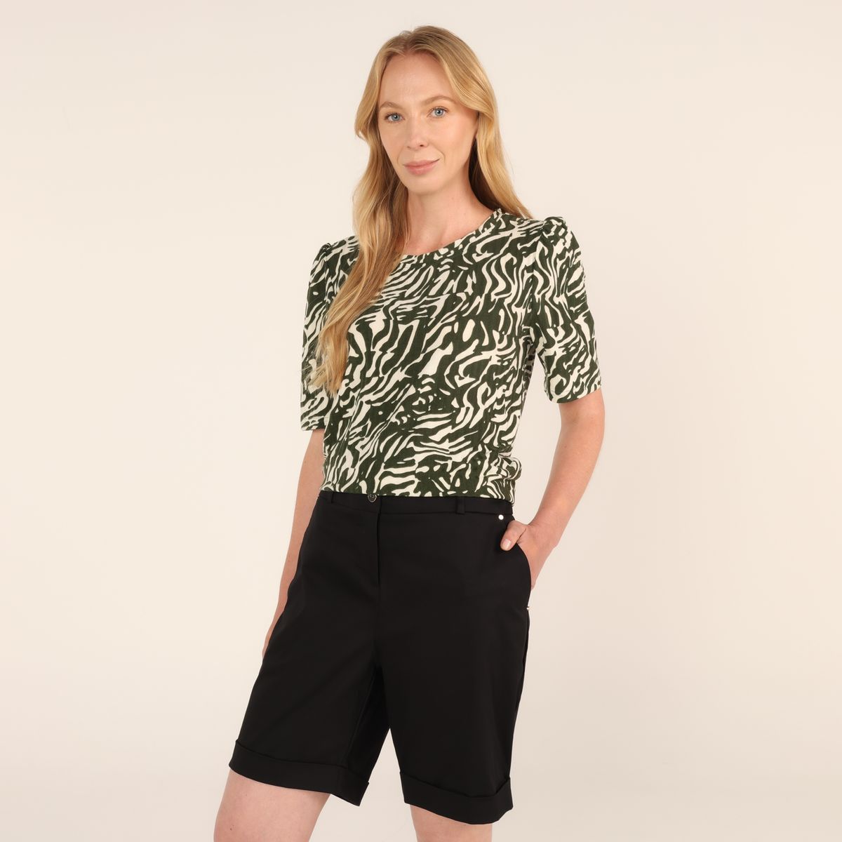 SOUTHLAND - Short Mujer Tiro medio de Algodón Southland