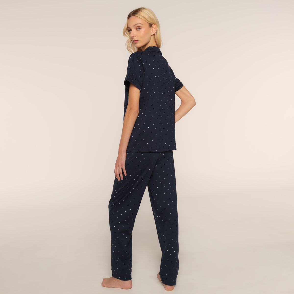 SYBILLA - Pijama completa con pantalón Mujer de Algodón Sybilla