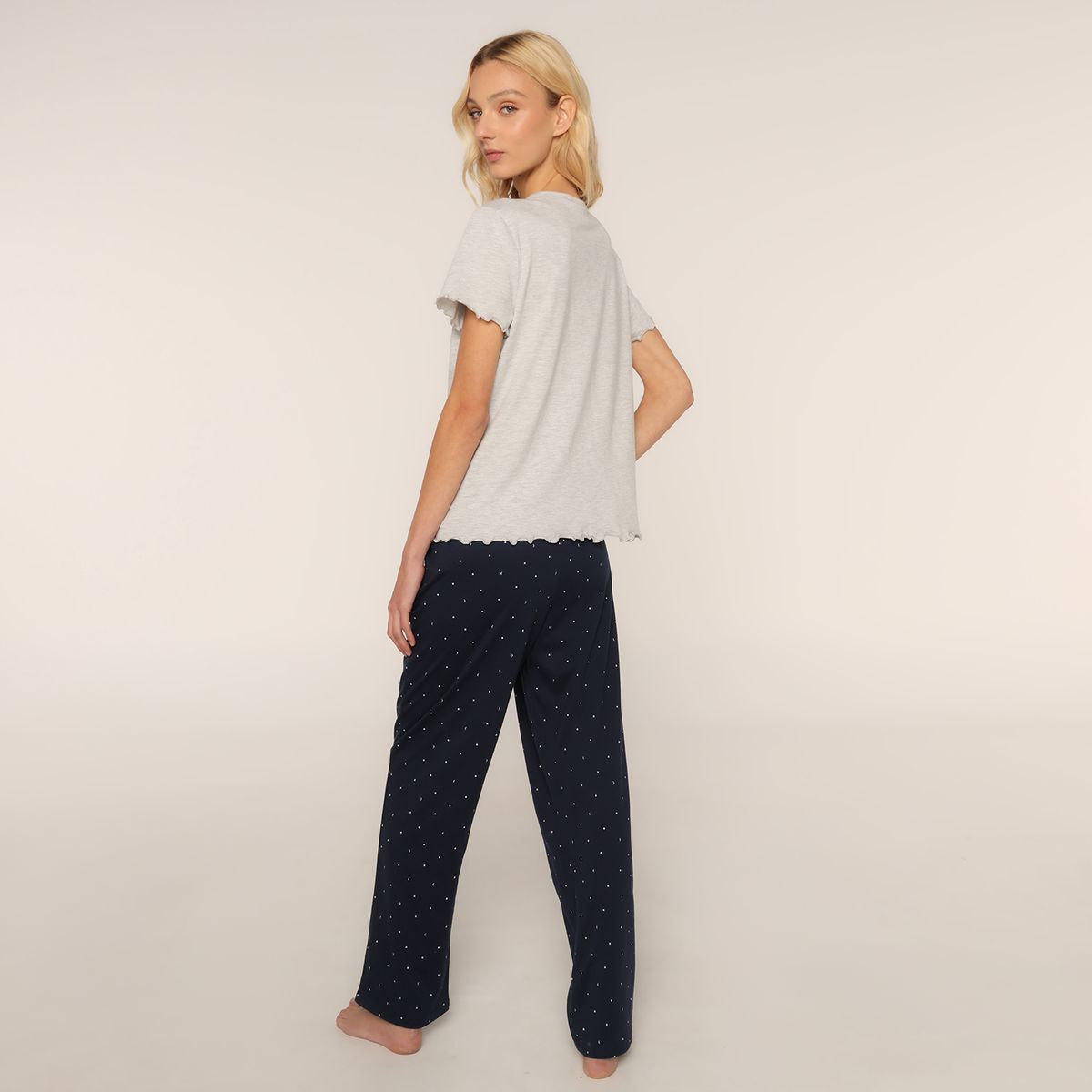 SYBILLA - Pijama completa con pantalón Mujer de Algodón Sybilla