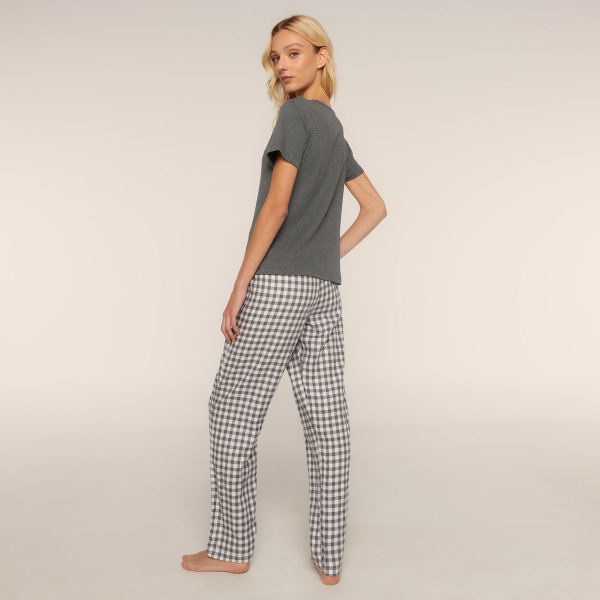 SYBILLA - Pijama completa con pantalón Mujer de Algodón Sybilla