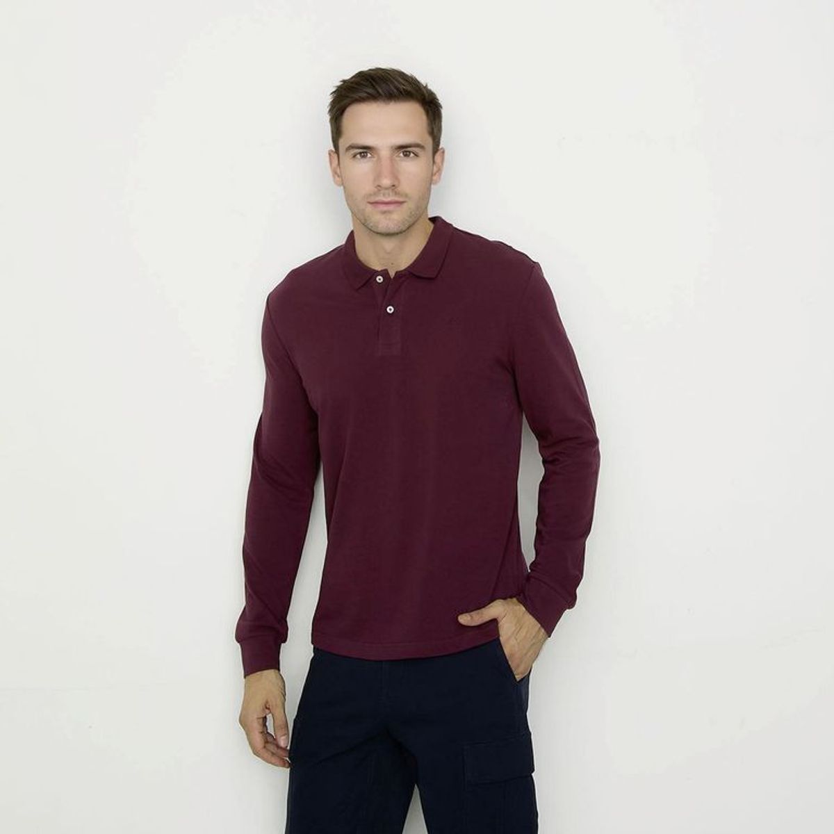 UNIVERSITY CLUB - Camiseta polo Hombre Manga larga de Algodón University Club