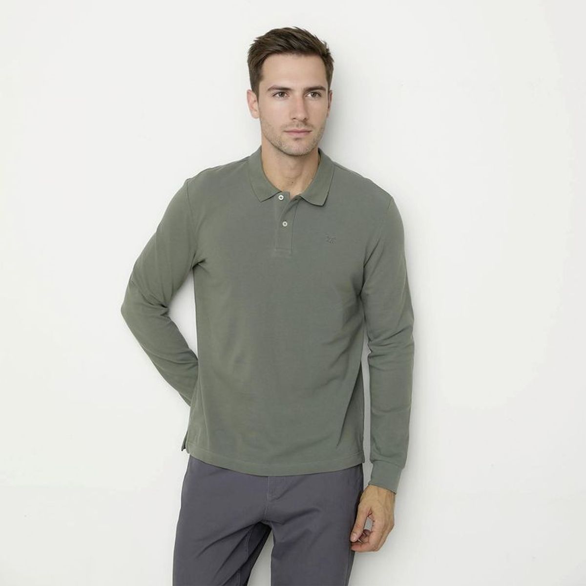 UNIVERSITY CLUB - Camiseta polo Hombre Manga larga de Algodón University Club