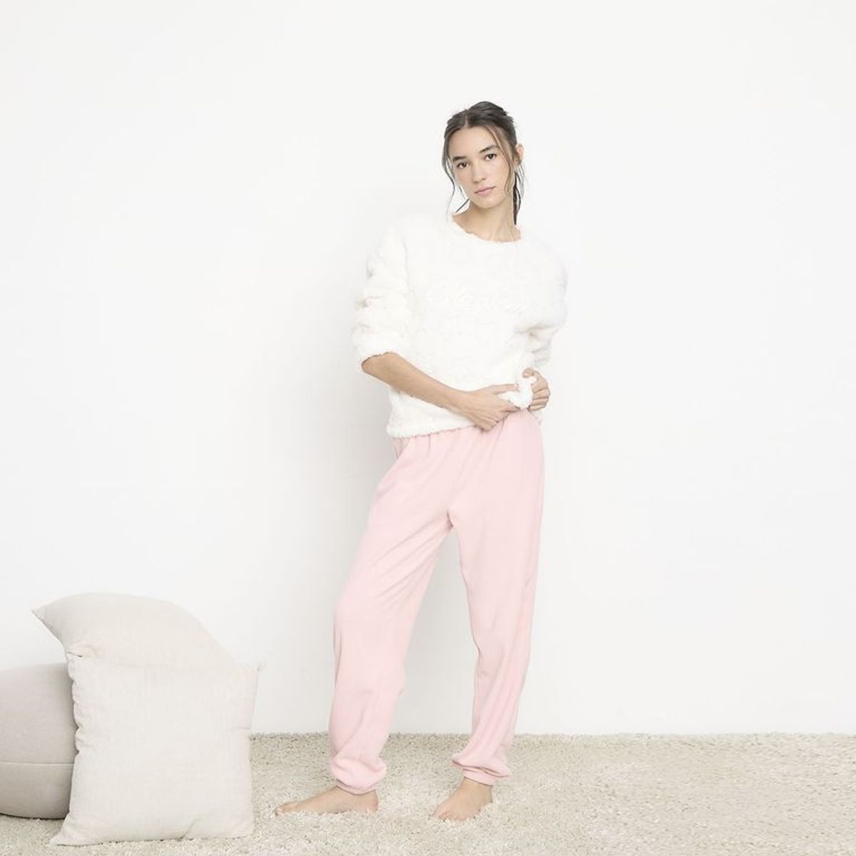 SYBILLA - Pijama completa con pantalón Mujer de Algodón Sybilla