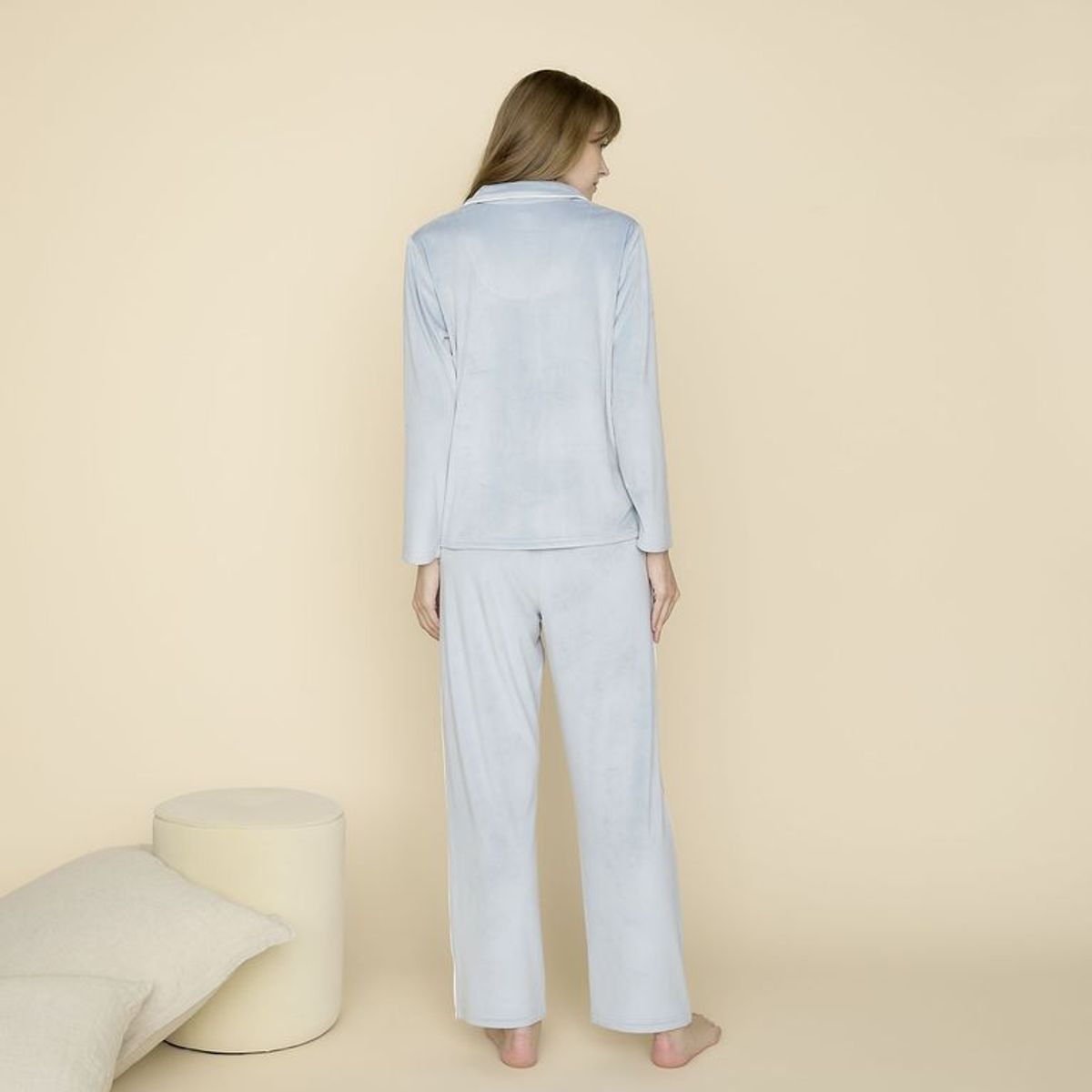 BLUE - Pijama completa para Mujer Manga corta con Estampado Blu