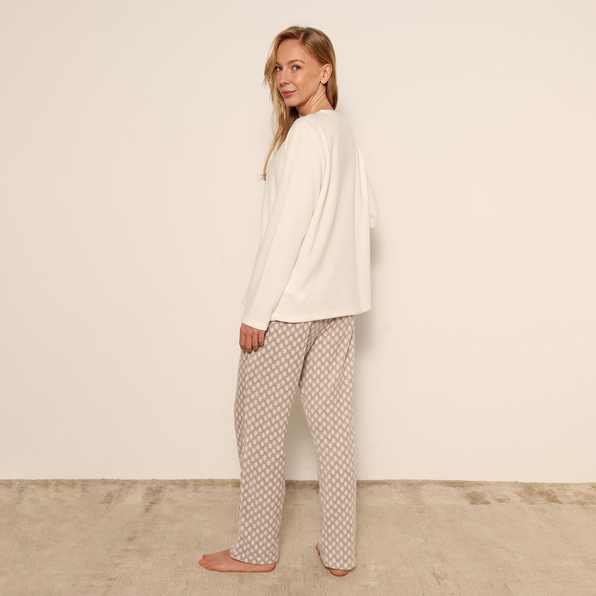 SOUTHLAND - Pijama completa con pantalón Mujer de Algodón Southland