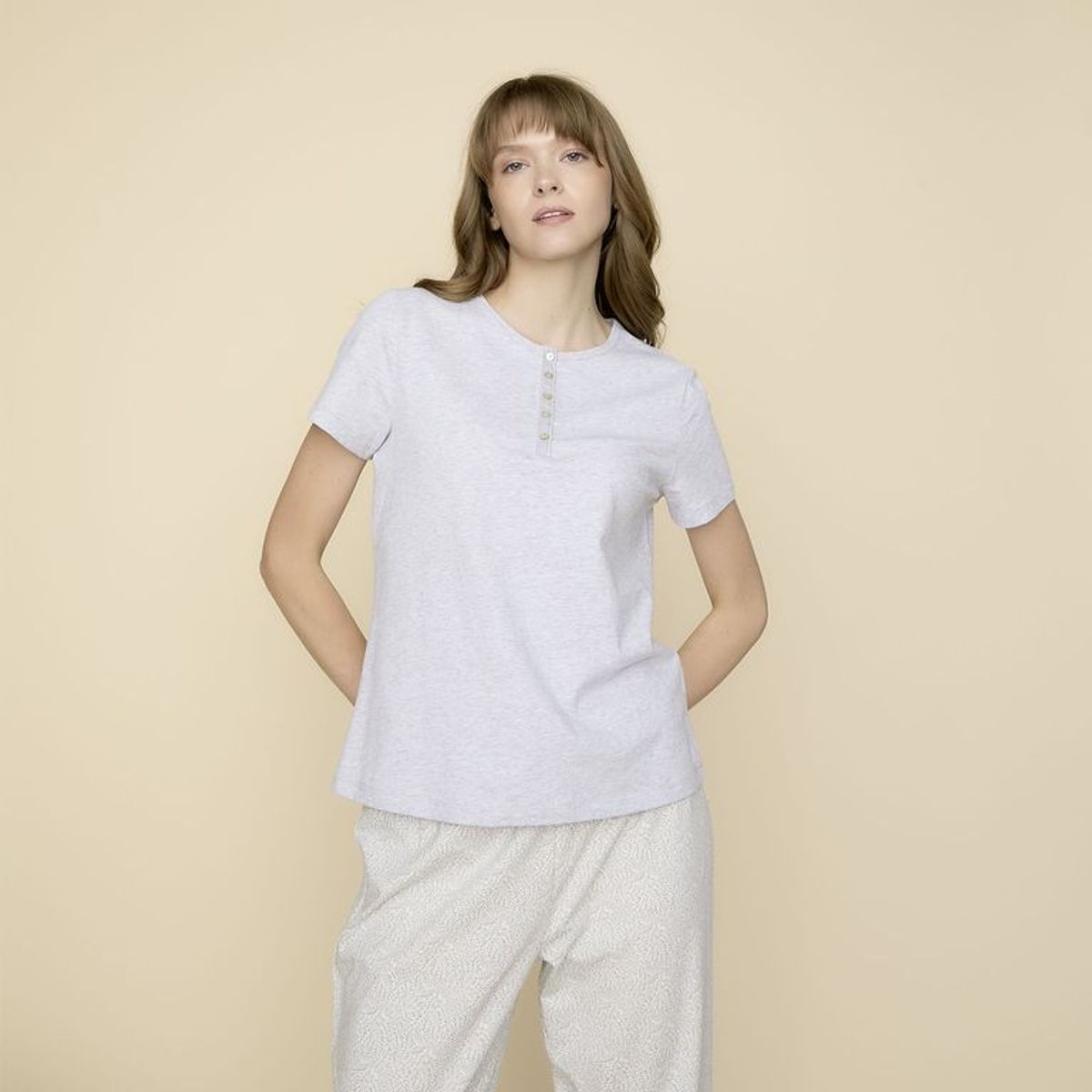 BLU - Camiseta de dormir para Mujer Manga corta Blu
