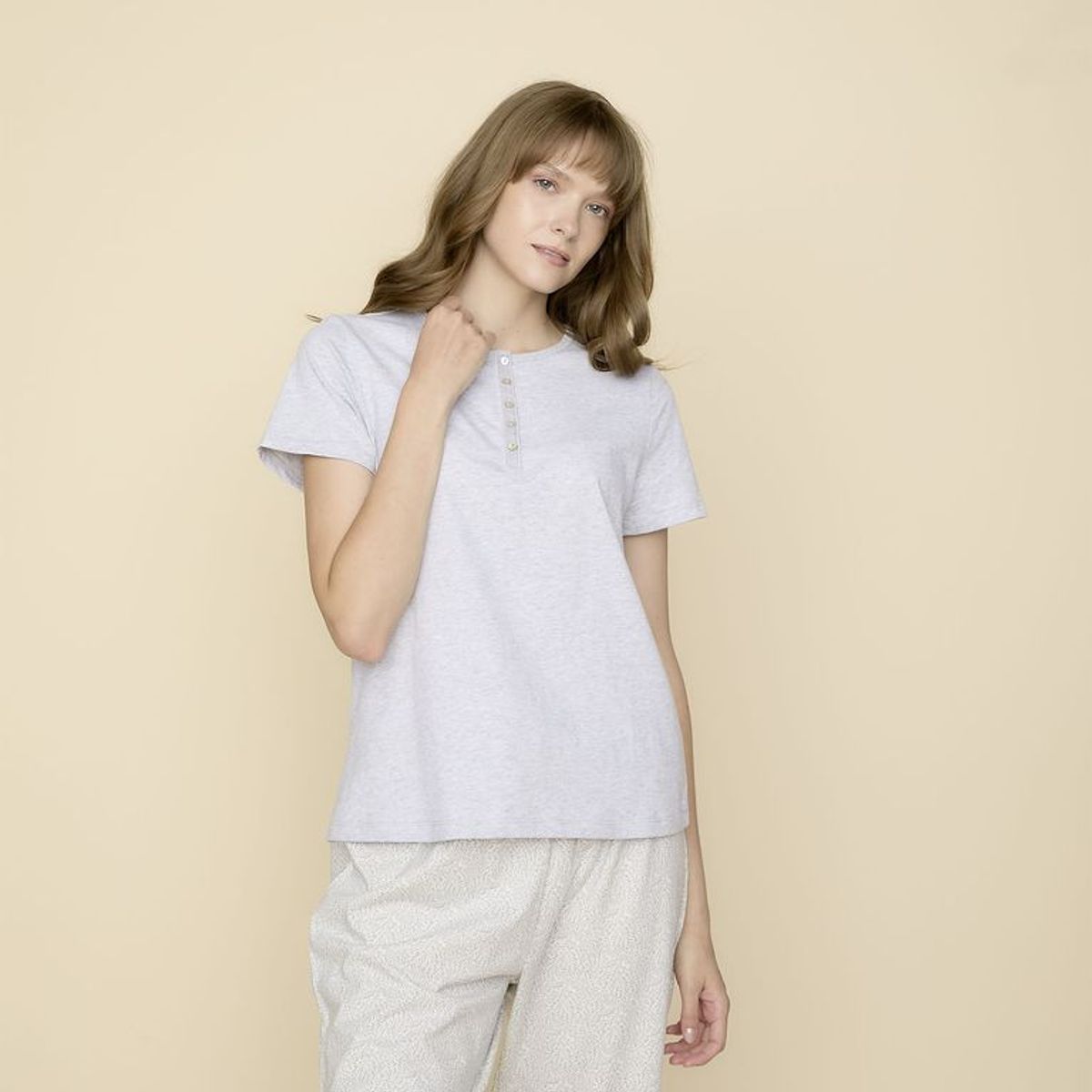 BLU - Camiseta de dormir para Mujer Manga corta Blu