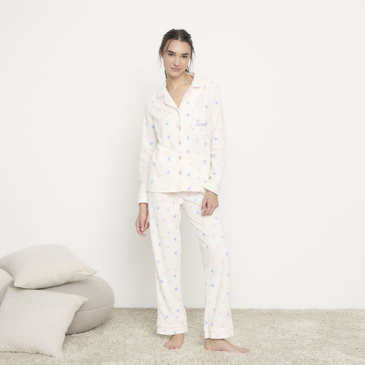 SYBILLA - Pijamas completas con pantalón para Mujer Sybilla