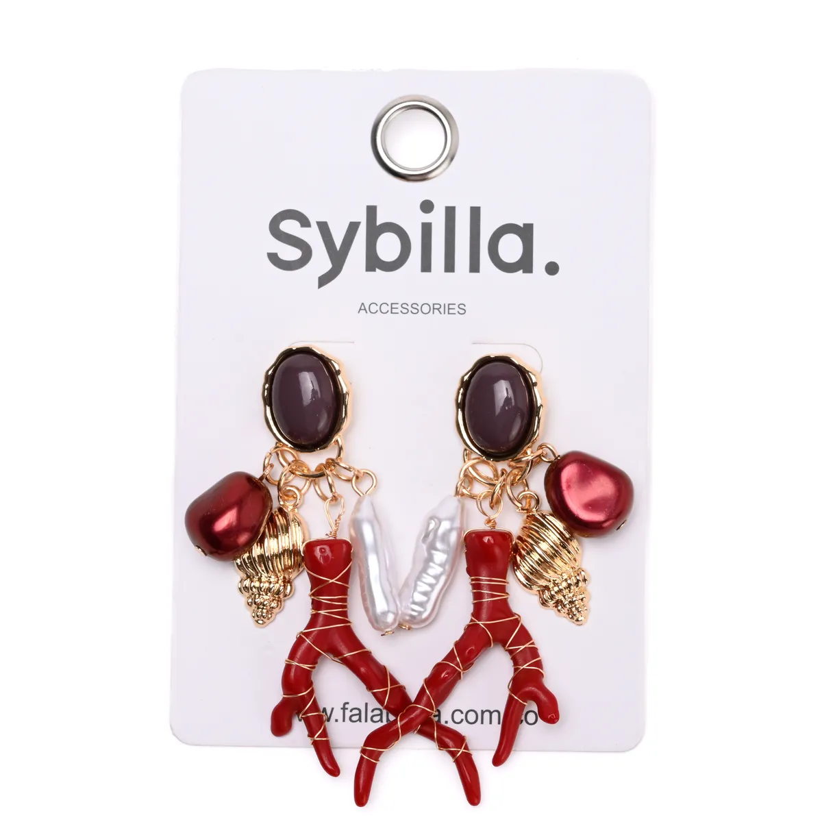 SYBILLA - Bijoux Sybilla  Ccear1I26 Rojo/Cora