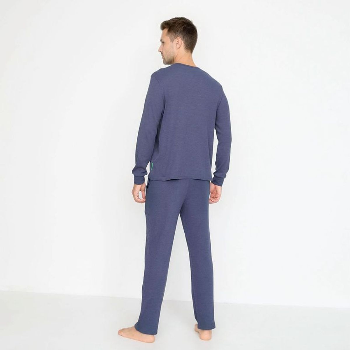 BENETTON - Pijama Hombre Largo Manga larga de Algodón Benetton