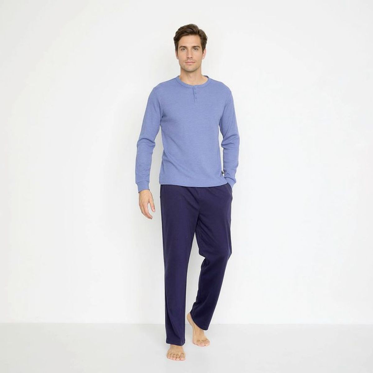 NEWPORT - Pijama Hombre Largo Manga larga de Algodón Newport