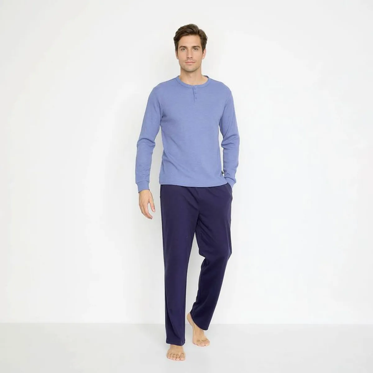 NEWPORT - Pijama Hombre Largo Manga larga de Algodón Newport