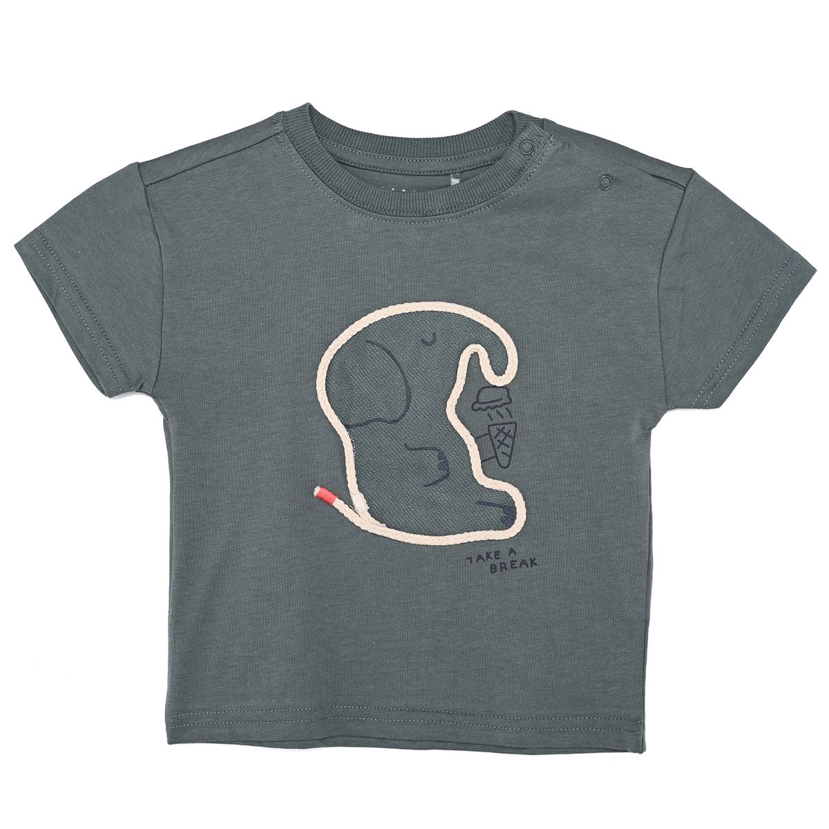 YAMP - Camiseta Manga Corta para Bebé niño con Estampado de Algodón Yamp