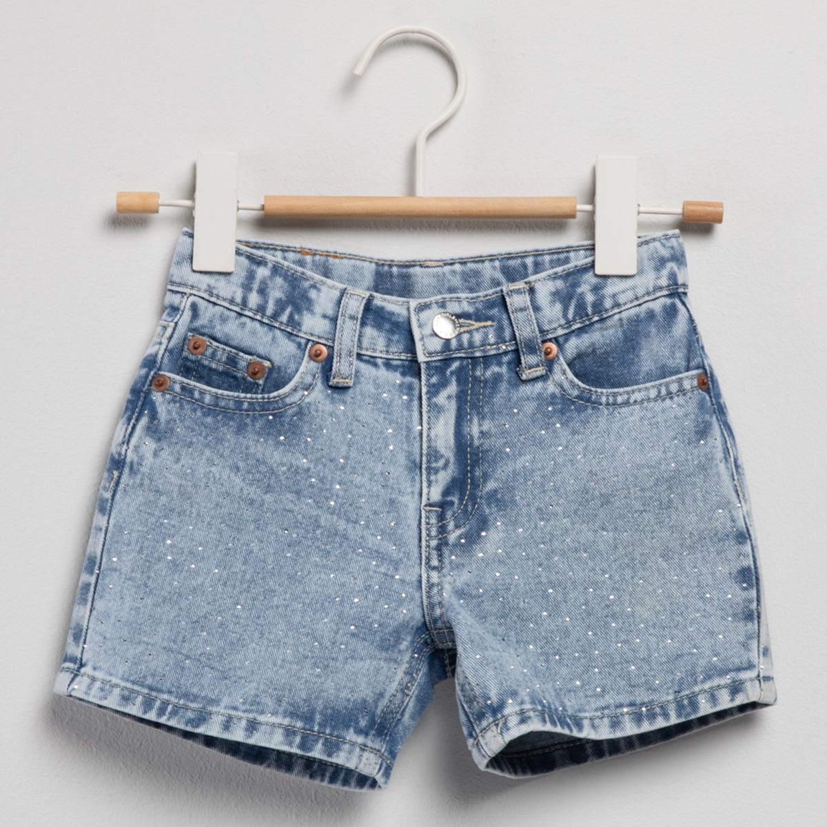 YAMP - Short para Niña Cintura elásticada de Algodón Yamp