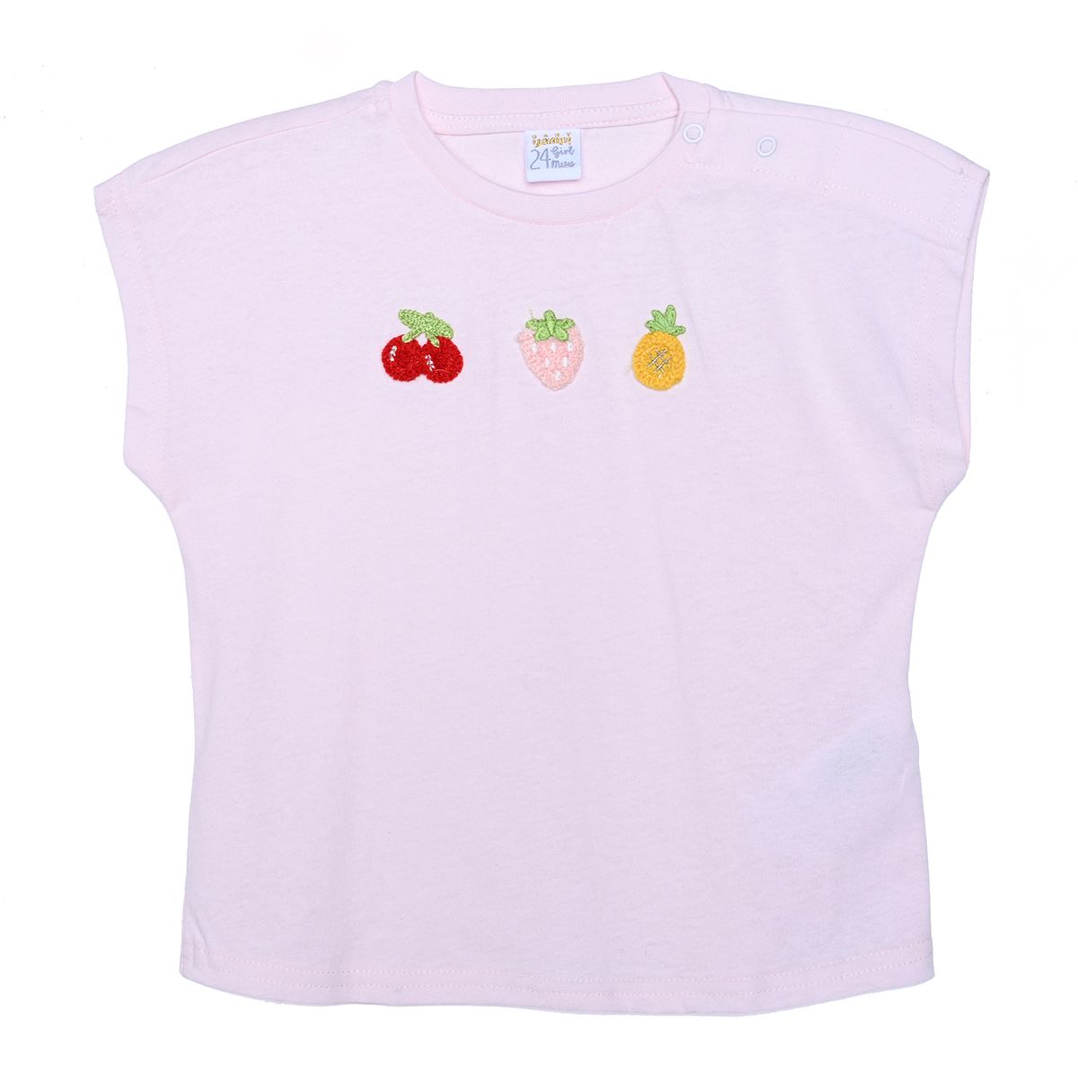 YAMP - Camiseta Manga Corta para Bebé niña con Estampado de Algodón Yamp