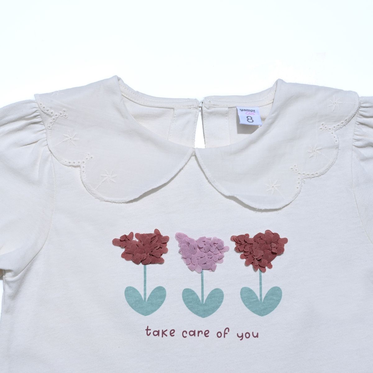 YAMP - Camiseta para Niña de Algodón Yamp