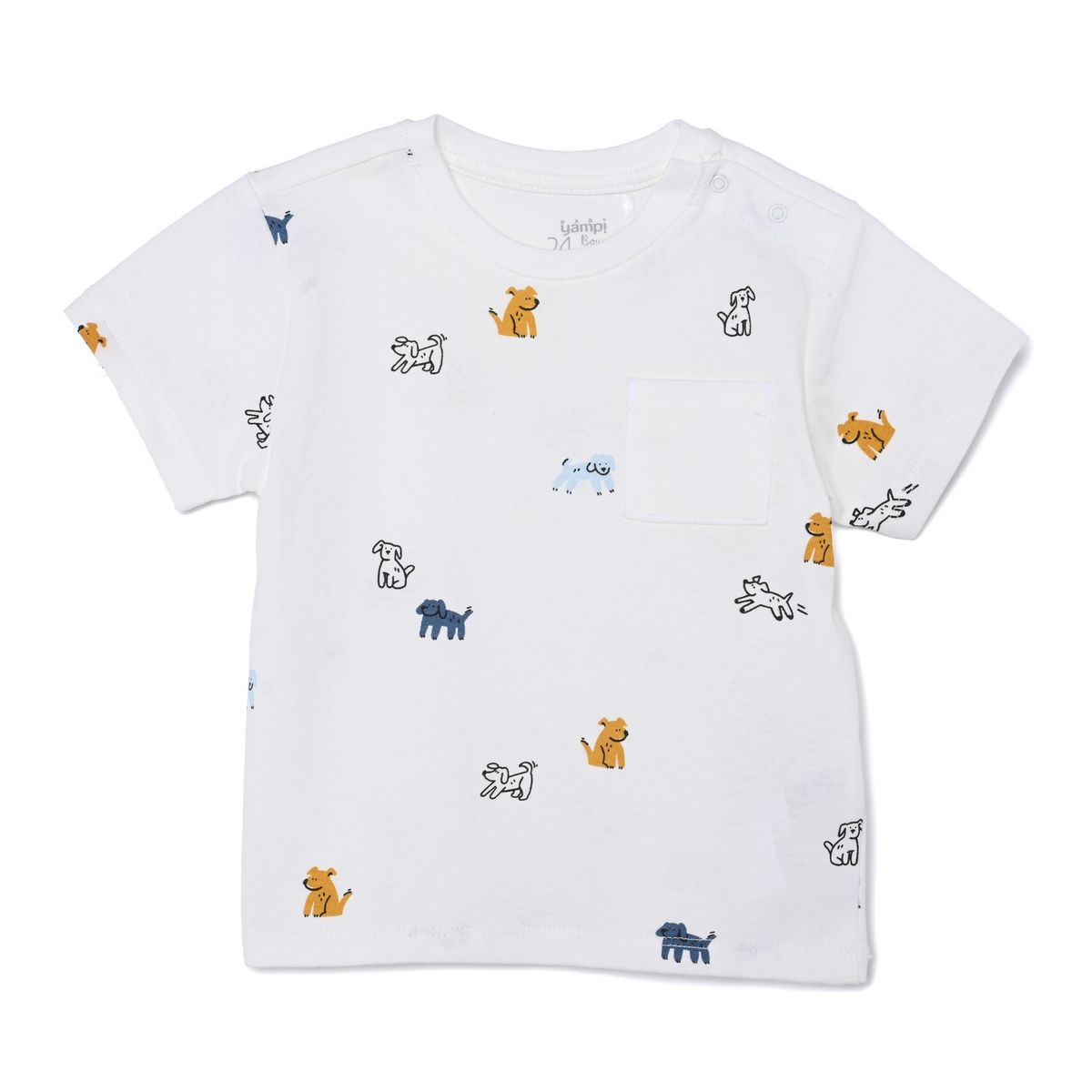 YAMP - Camiseta Manga Corta para Bebé niño con Estampado de Algodón Yamp