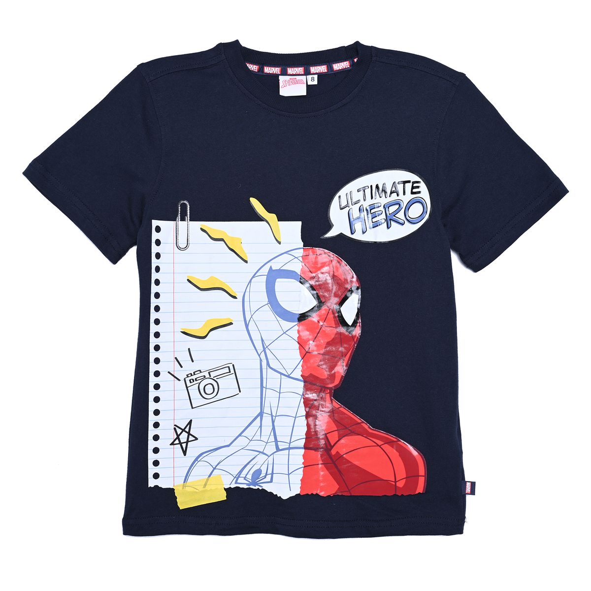 SPIDERMAN - Camiseta para Niño con Estampado Manga corta de Algodón Spiderman
