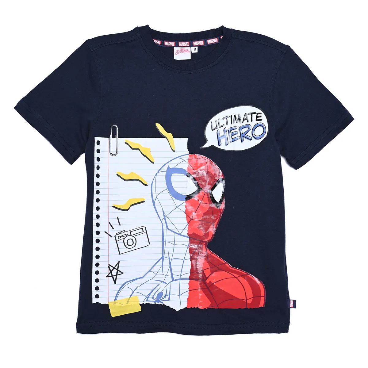 SPIDERMAN - Camiseta para Niño con Estampado Manga corta de Algodón Spiderman