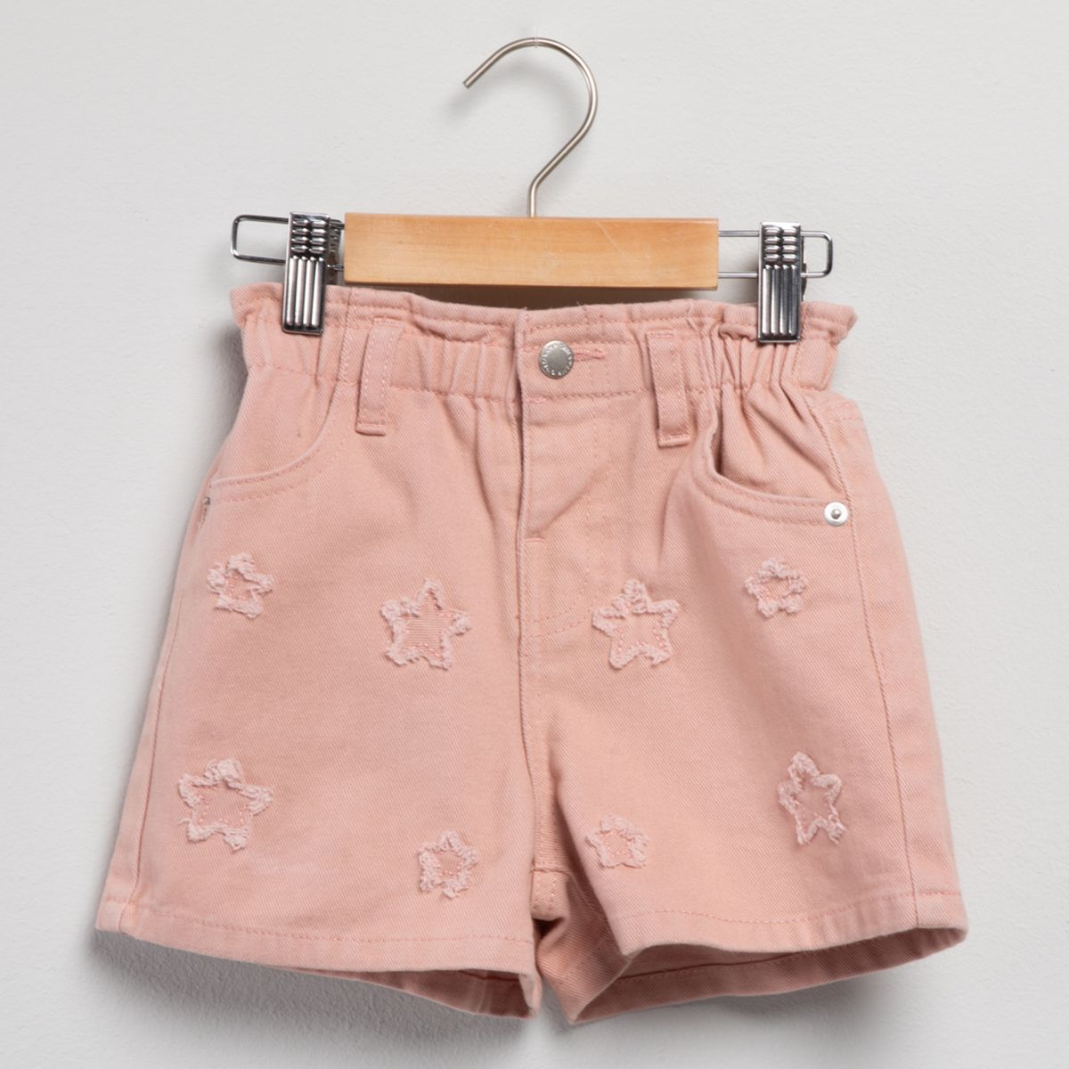 YAMP - Short para Niña Cintura elásticada de Algodón Yamp