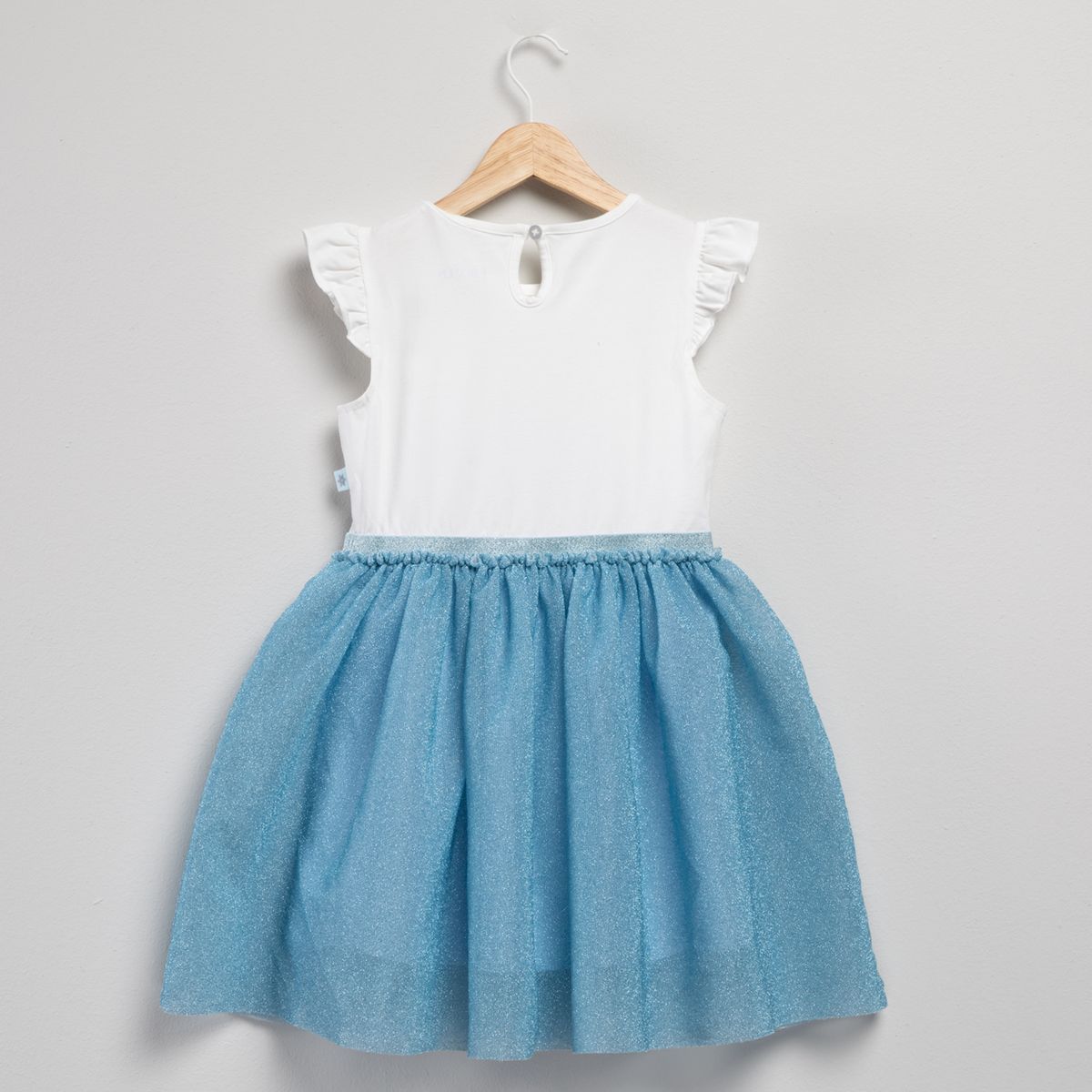 FROZEN - Vestido para Niña con Estampado  de Algodón Frozen