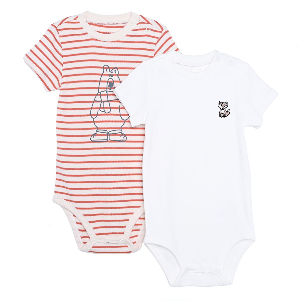 YAMP - Bodie para Bebé niña Pack de 2 de Algodón Yamp