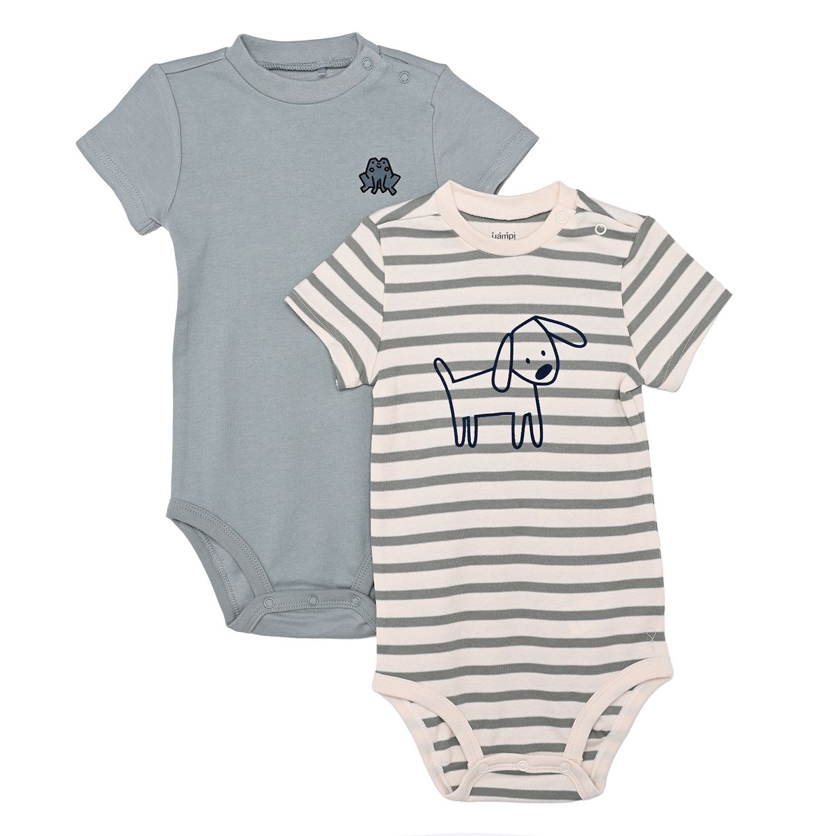 YAMP - Bodie para Bebé niña Pack de 2 de Algodón Yamp