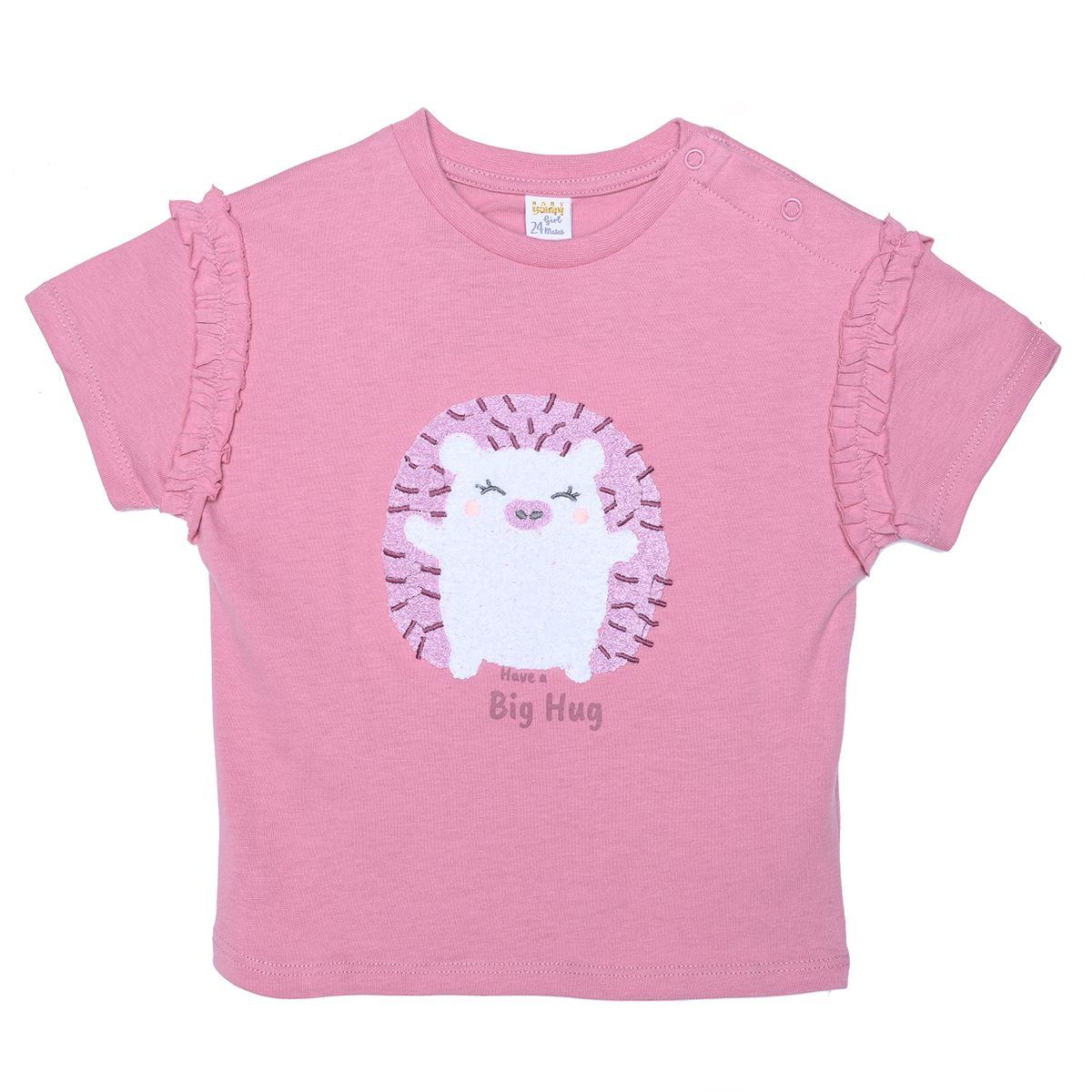 YAMP - Camiseta Manga Corta para Bebé niña con Estampado de Algodón Yamp