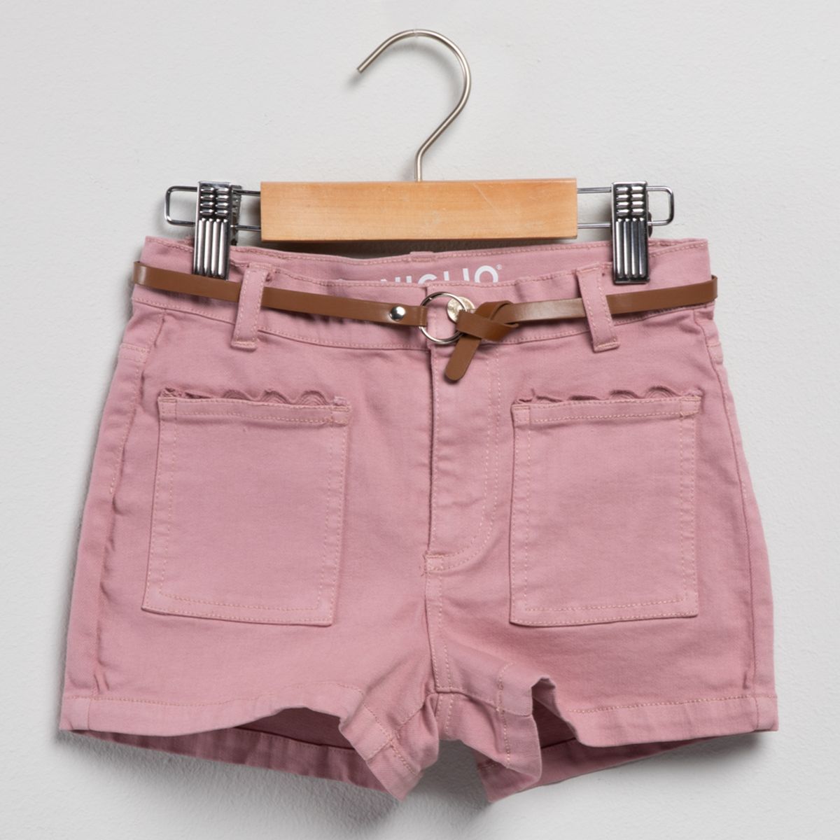 YAMP - Short para Niña con Bordado Cintura elásticada de Algodón Yamp
