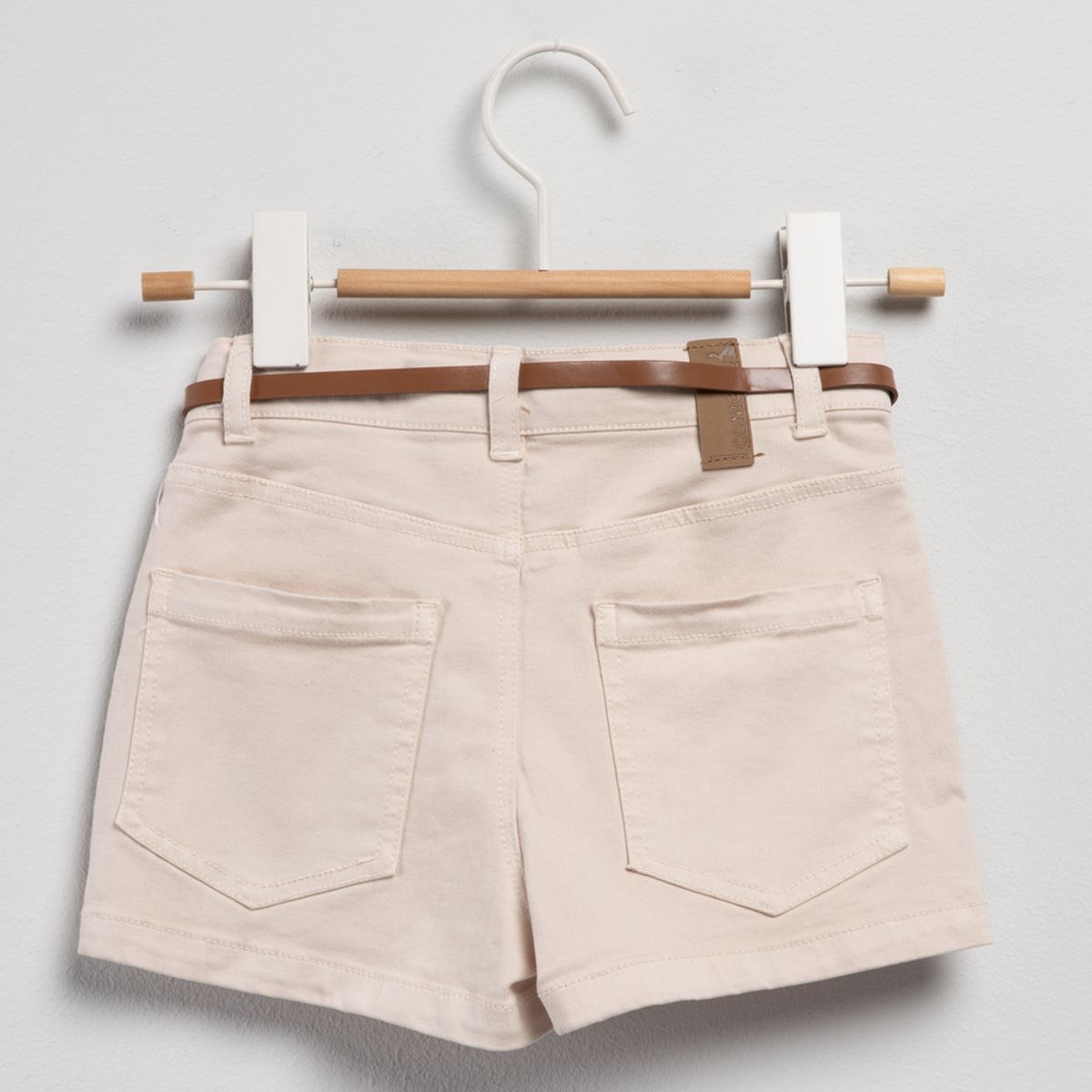 YAMP - Short para Niña Con cinturón de Algodón Coniglio