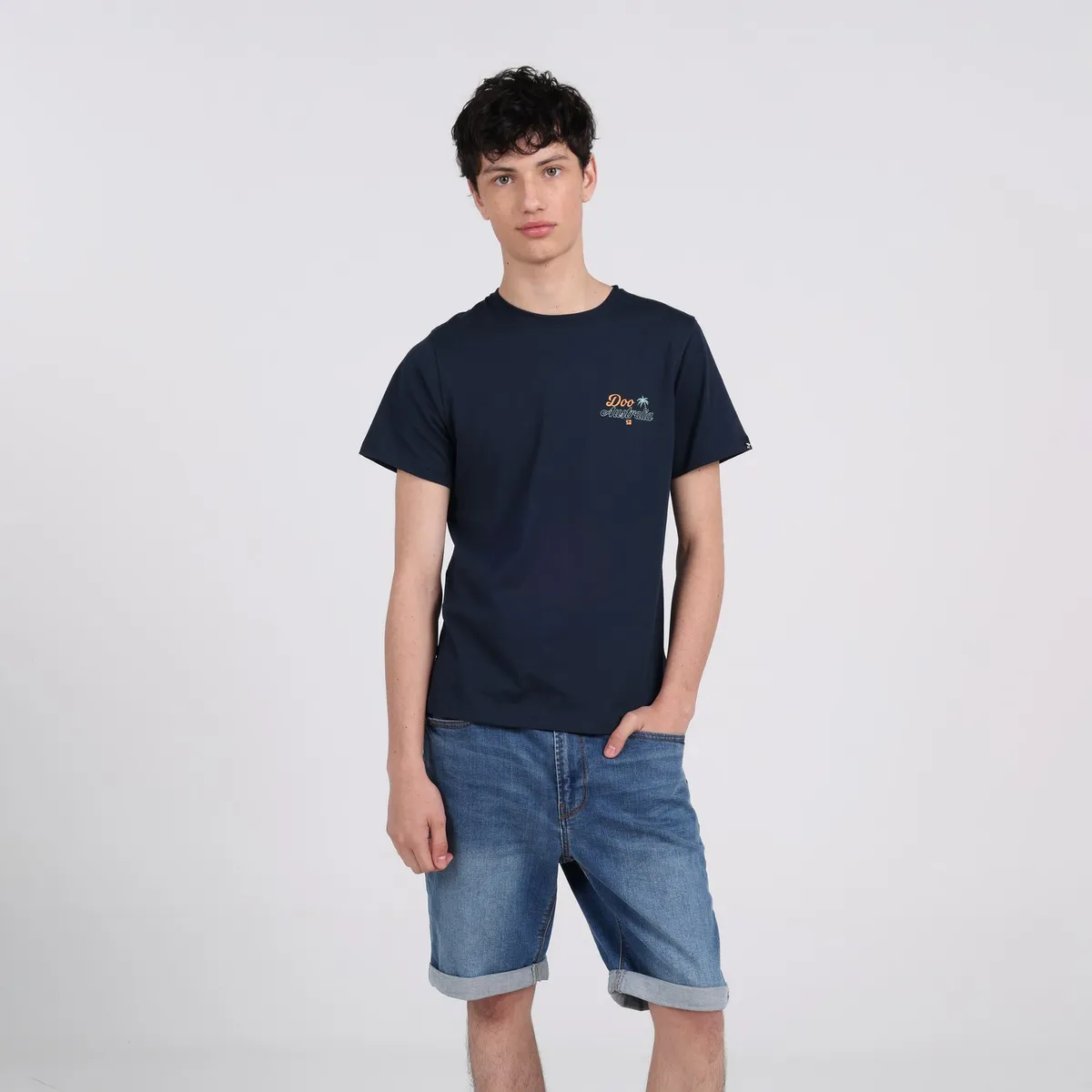DOO AUSTRALIA - Camiseta para Niño con Estampado de Algodón Doo Australia