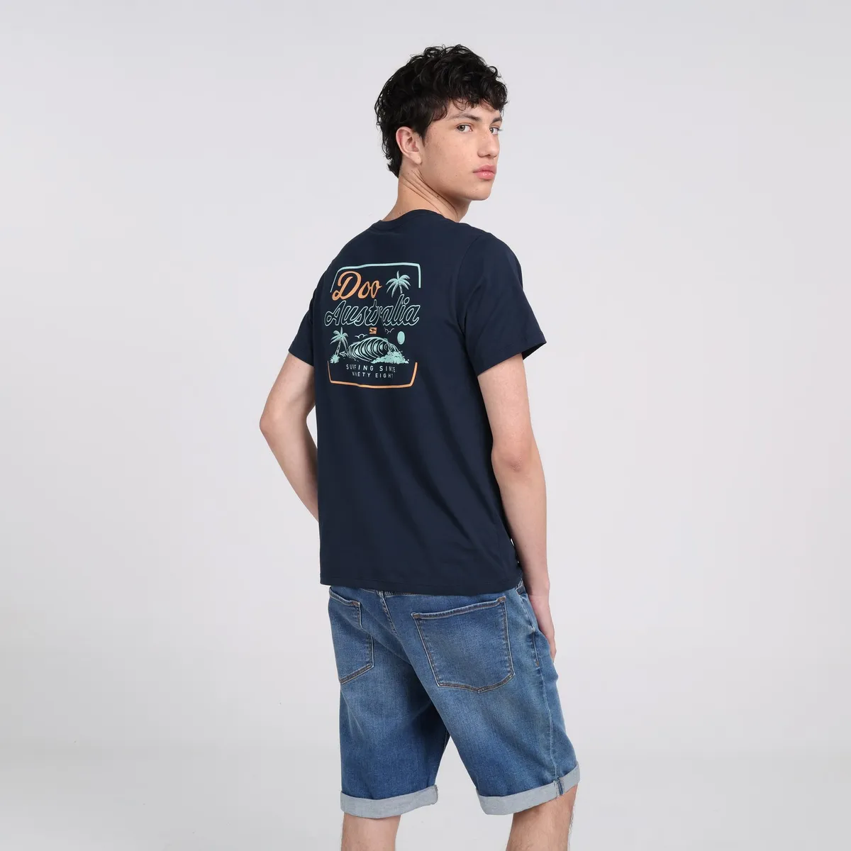 DOO AUSTRALIA - Camiseta para Niño con Estampado de Algodón Doo Australia