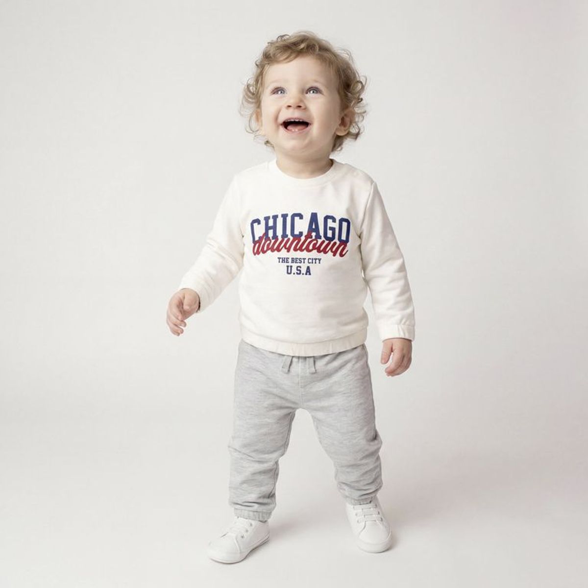 YAMP - Conjunto Saco + Pantalón de sudadera para Bebé niño en Algodón Yamp